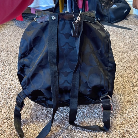 Signature Black Coach Backpack - Picture 5 of 5